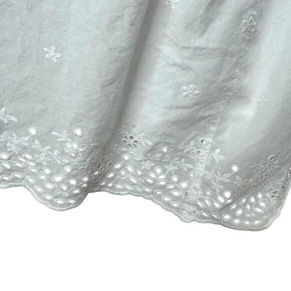 Urban Outfitters Beatrice Eyelet Babydoll Romper Women’s Size Small - Picture 8 of 13